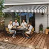 FIVMEN Klemmmarkise Balkon 400cm breit - Markise mit Produktbild-Vorschau 1
