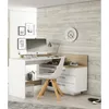 Bureau d'angle « Thales » en blanc / chêne Sonoma - 128,8 x Voir les images du produit 2