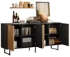 Credenza da salotto Merax con 4 ante e 8 ripiani, Anteprima dell’immagine prodotto 13