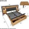 okwish Polsterbett Doppelbett 160×200, Bettanlage mit Produktbild-Vorschau 8