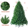 A close-up view of a Christmas tree's branches and a full view of an artificial Christmas tree. Voir les images du produit