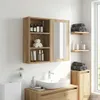vidaXL Armadietto da bagno a parete in rovere Artisan 40 x Anteprima dell’immagine prodotto 4