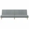 vidaXL Canapé-lit Tissu gris clair Voir les images du produit 4
