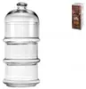PASABAHCE Patisserie Basic Set 4 Contenitori Con Cupola Anteprima dell’immagine prodotto 2