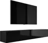 TV-Schrank : Mattschwarz / Schwarz Glanz, (2 x 100 cm) x 34 Produktbild-Vorschau 1