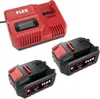 FLEX Akku-Set Starter-Set Schnellladegerät 2x Akkus 18V 5Ah Produktbild-Vorschau 1