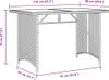 vidaXL Zahradní stůl s dřevěnou deskou šedý 110x68x70 cm Náhled obrázku produktu 7