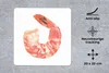MuchoWow® Mauspad Mousepad Aquarell - Garnele - Rosa 20x20 Produktbild-Vorschau 2
