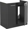 Spülenunterschrank Vicco R-Line Anthrazit Hochglanz 80 cm Produktbild-Vorschau 4