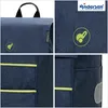 Collage of images showing different views of a blue shopping trolley. Podgląd zdjęcia produktu
