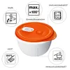 Rotho Clever Magnetronschaal 1.5L Papaya Rood Anteprima dell’immagine prodotto 2