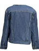 Damen Jeansjacke Blau mit Fell und Druckknöpfen - Stilvoll Produktbild-Vorschau 2