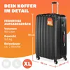 MONZANA® Koffer Handgepäck ABS HardCase Gehäuse gummierte Produktbild-Vorschau 2