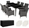 tectake® Aluminium Rattan Sitzgruppe Menorca wetterfest und Produktbild-Vorschau 1
