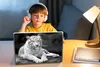 MuchoWow® Laptop Aufkleber Sticker Cover Tiger - Baum - Produktbild-Vorschau 3