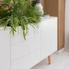 home24 Sideboard - Weiß - Eiche - 200 x 80 x 45 cm Produktbild-Vorschau 3