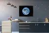 MuchoWow® Gerahmtes Poster Satellitenbild einer hellblauen Produktbild-Vorschau 2