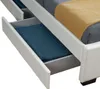 Juskys Polsterbett Lyon 140 x 200 cm weiß – Bettgestell mit Produktbild-Vorschau 2