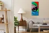Wandbild Leinwand Bilder mit Uhr 30x60 Abstrakte Malerei Produktbild-Vorschau 3