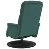 vidaXL Fauteuil relax avec repose-pieds Vert foncé velours Voir les images du produit 5