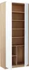 Kleiderschrank mit Regalböden LUBA – Breite 74 cm, Eiche Produktbild-Vorschau 4