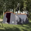 vidaXL Tunnelzelt 4-Personen Grau und Orange 318 x 275 x Produktbild-Vorschau 2