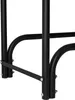 Aga Stojak na drewno 200x36x116 cm Czarny Podgląd zdjęcia produktu 2