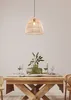 Lampada a sospensione, una luce, paralume in rattan Anteprima dell’immagine prodotto 6