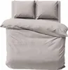 Satin Bettwäsche 160x200 Glatt mit Premium Streifen Beige Produktbild-Vorschau 5