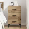 vidaXL Noční stolek Artisan dub 40 x 40 x 66 cm materiál na Náhled obrázku produktu 4