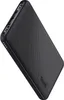 A black power bank with a textured surface and the brand logo visible. Produktbild-Vorschau
