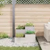 vidaXL Gartenblumentopf Silber 100 x 100 x 60 cm Edelstahl Produktbild-Vorschau 4
