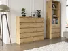 Komoda 140 cm 10 zásuvek skříňka FRAMIRE R-140-S10 artisan Náhled obrázku produktu 2