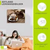 ARTland Leinwandbild Kaffeetasse Leinensack mit Produktbild-Vorschau 3
