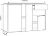 VCM Holz Kommode | Sideboard mit Drehtüren und Schubladen | Produktbild-Vorschau 5