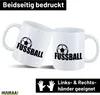 Huuraa Kaffeetasse Fussball Ball 330ml Weiß Keramik Produktbild-Vorschau 2