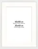 Cornice FRAMAI® 40 x 50 cm in bianco – con passe-partout – Anteprima dell’immagine prodotto 1