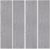 4 x Akustikpaneele 240x60cm Wandpaneele weißer Marmoreffekt Produktbild-Vorschau 1