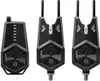 Three black fishing bite alarms are displayed against a white background. Produktbild-Vorschau