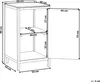 BELIANI Outdoor-Küchenschrank Braun Akazienholz 50 x 50 x Produktbild-Vorschau 3