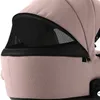 Close-up view of the canopy and upper part of a baby stroller. Produktbild-Vorschau