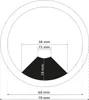 4er Set sossai Schreibtisch Kabeldurchführung 60mm in Weiß Produktbild-Vorschau 3