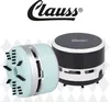 Two mini desktop vacuum cleaners are displayed against a light gray diamond pattern background. The brand logo 'Clauss' is prominently displayed at the top. Anteprima dell’immagine prodotto