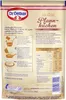 The back of a Dr. Oetker Pfannkuchen (pancake) mix package, showing preparation instructions and nutritional information. Produktbild-Vorschau