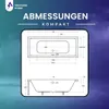 VBChome Acrylbadewanne 180 x 80 cm Weiß mit Styroporträger Produktbild-Vorschau 9