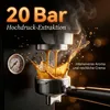 ZELURXX 3-in-1 Espressomaschine, 20 Bar Druck, 1350W Produktbild-Vorschau 5