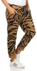 Damen Jogginghose Freizeithose Hose mit Muster, Braun S/M/L Produktbild-Vorschau 3