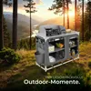tectake® Campingküche Luxus mit Aluminiumgestell und 4 Produktbild-Vorschau 7