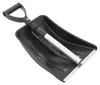 A black snow shovel with a telescopic handle is shown against a white background. Podgląd zdjęcia produktu