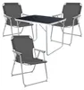set de camping 4 pièces Table de camping + 3 chaises de Voir les images du produit 1